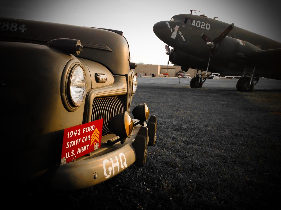 Name:  C-47 and Staff Car.jpg
Views: 831
Size:  91.2 KB