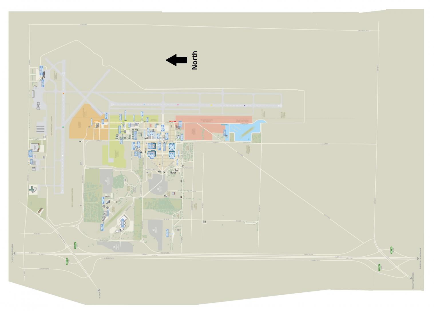 EAA AirVenture Grounds Map Correct road layout